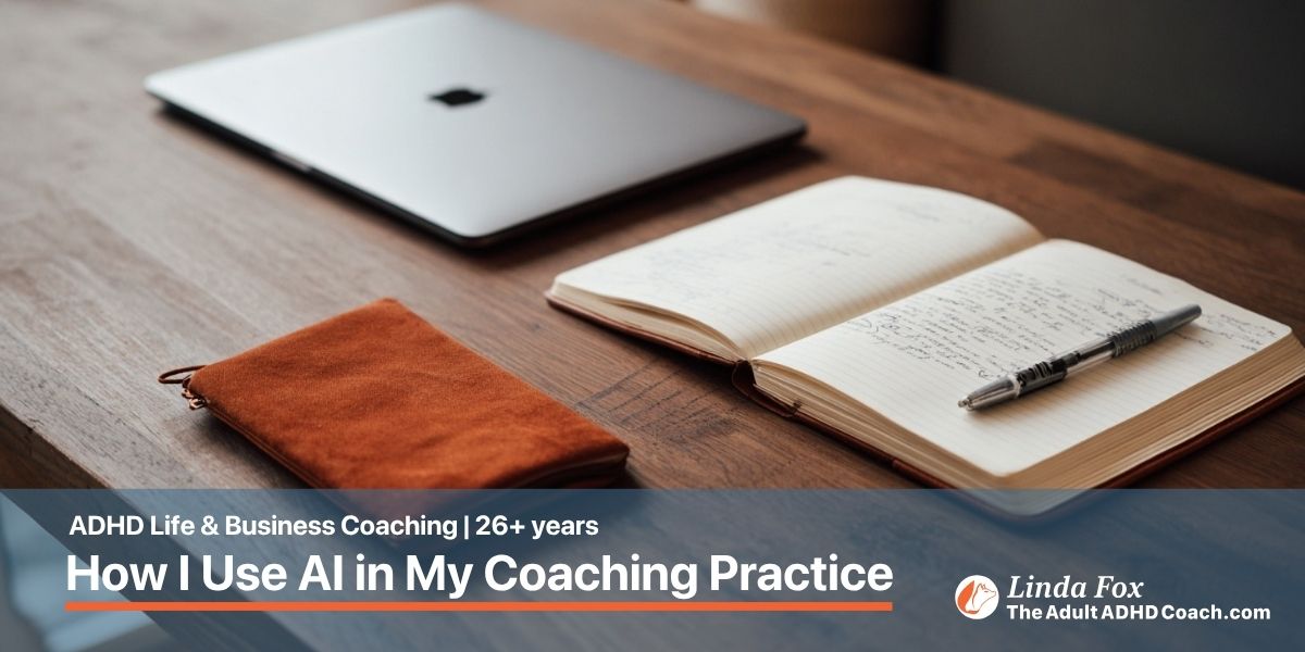 A quiet, naturally lit scene representing the considered use of AI in coaching practice.